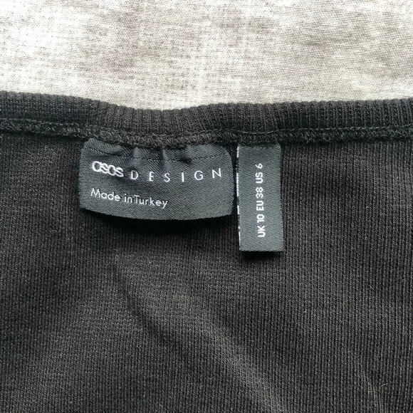 ASOS Fitted V Neck Ribbed T-Shirt - Picture 4 of 4